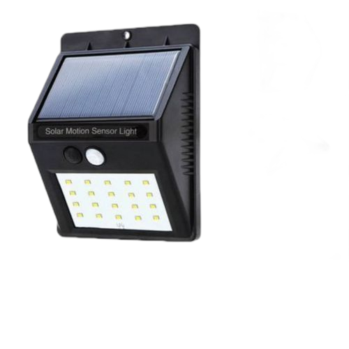 Lampe solaire détecteur de mouvement extérieure led noir