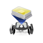 Lampe solaire led extérieure à capteur mouvement pir à 3 modes générique