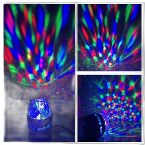 Lampe usb rotative éclairage et musique