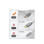 Lasa câble usb c vers usb a câble de charge rapide 3a 15 cm