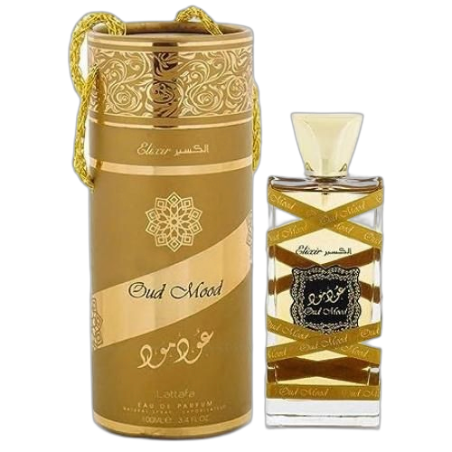 Lattafa oud mood parfum élixir 100mlunisexe