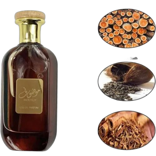 Lattafa parfum mousuf d'arabie ambre oud bois eau de parfum de haute qualité