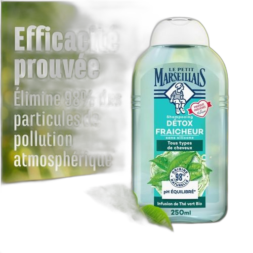 Le petit marseillais shampoing infusion détox thym et thé vert bio
