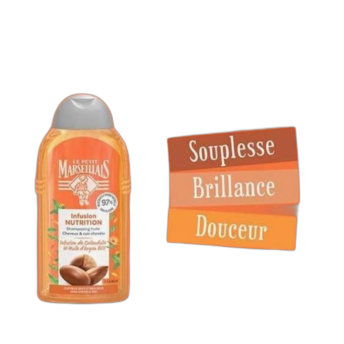 Le petit marseillais shampooing infusion nutrition calendula et argan bio