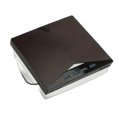 Lecteur dvd usb 3.0 7 en 1 graveur cd/dvd portable noir