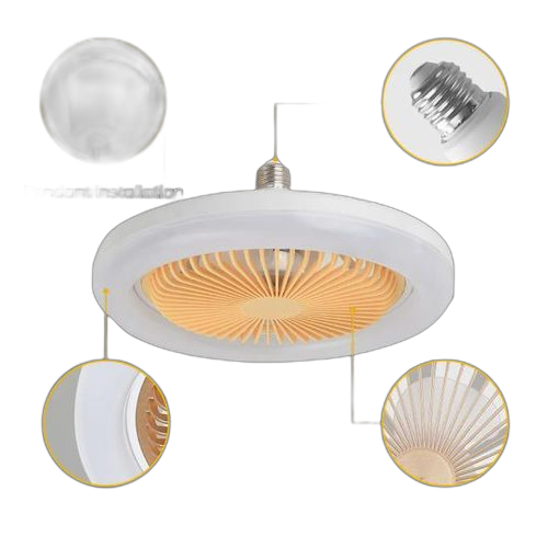 Led plafonnier silencieux ventilateur de électrique lustre