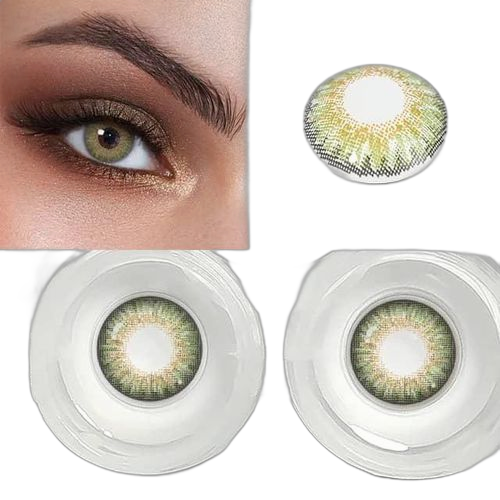Lentilles de contact colorées marron