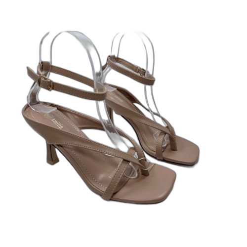 Lilas femme summer talon sandale beige