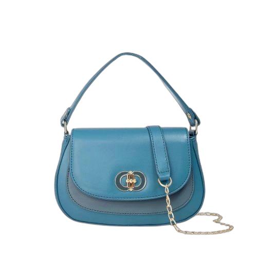 Lilas nouveaux sacs en cuir pour femmes d’été artisanat haut de gamme diamants incrustés, design de verrouillageblue