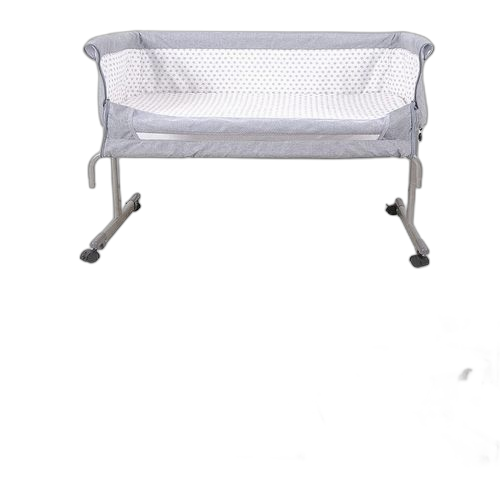 Lit bébé cododo gris pour les bébés de 1 à 36 mois avec rangement