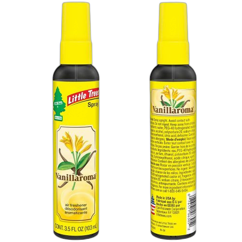 Little trees lot de 6 désodorisant automobile/maison/bureauvaporisateur – vanille103ml