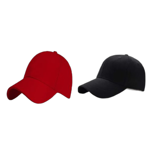 Lot 2 casquette rouge et noire unisexe