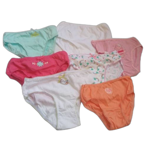 Lot de 12 slips en coton pour fillette multicolores
