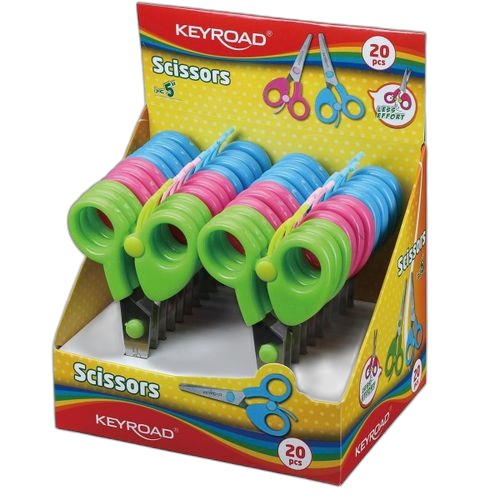 Lot de 2 ciseaux d'écolier créatifs keyroad