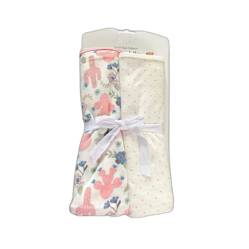 Lot de 2 couvertures d'emmaillotage 100% coton pour bébé