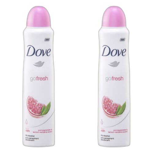 Lot de 2 déodorants spray 250 ml go fresh poire