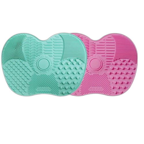 Lot de 2 tapis de nettoyage pour pinceaux de maquillage en silicone