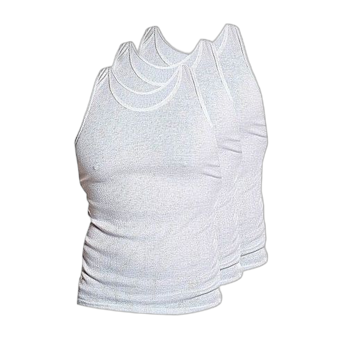 Lot de 3 débardeurs homme blanc