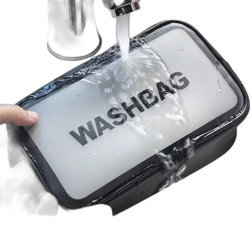 Lot de 3 x trousses de toilette avec poignée pour voyage, trousse de maquillage multifonction en pvc washbag