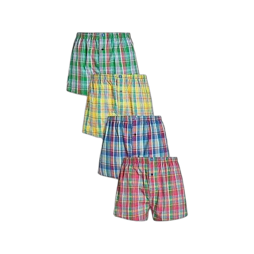 Lot de 4 caleçons coton multicolore