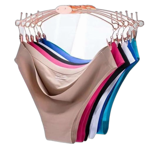 Lot de 4 slips en coton invisible multicolore