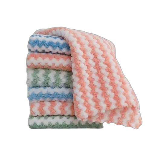 Lot de 5 chiffons multicolore taille moyenne