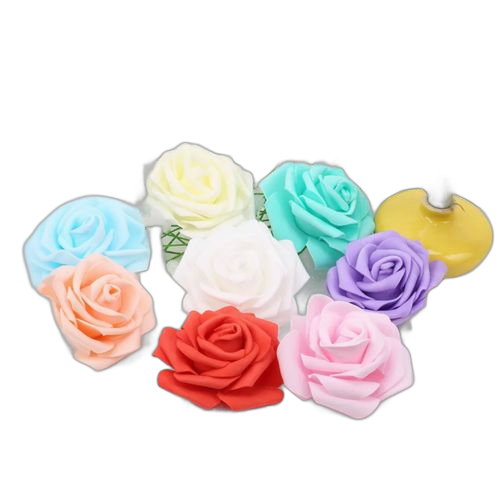 Lot de 5 mini rose artificielle bouquet de fleur décoratif de mariage ou box cadeaux