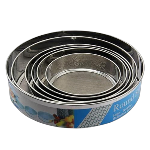 Lot de 6 pièces de tamis aluminium