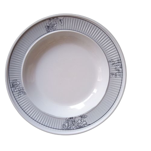 Lot de 6 plats couleurnoire et blanc