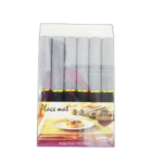 Lot de 6 sets de table nappes antidérapant blanc ca820465