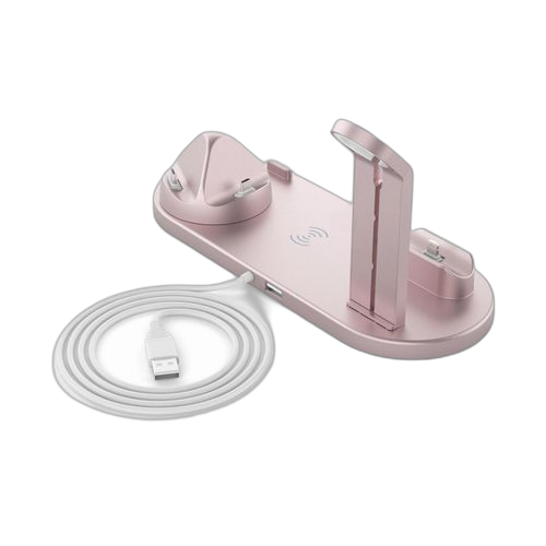 Louna chargeur à induction, sans fil 5 en 1 _doré_ pour iphone, samsung etc