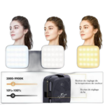 Lumière selfie led 3000 9900k à intensité variable, 360°, lumière à pince