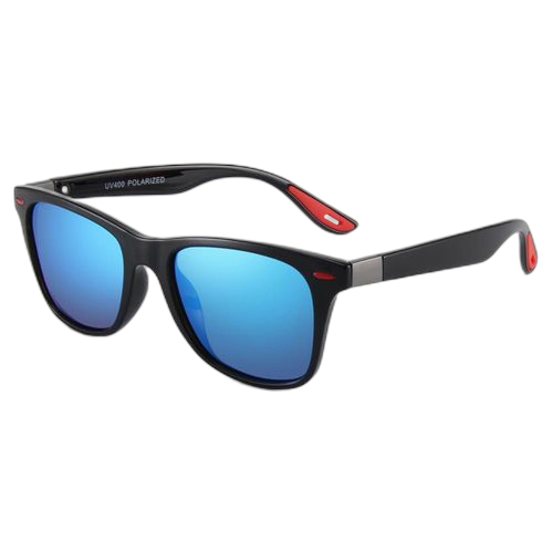 Lunettes de soleil polarisées hommes femmes lunettes de soleil sport à monture rondenoire – Image 15
