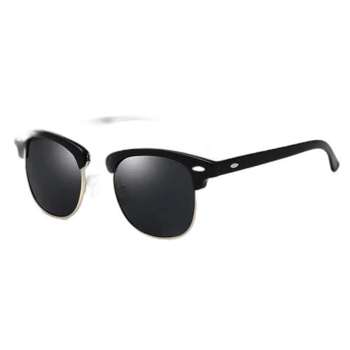 Lunettes de soleil polarisées hommes femmes lunettes de soleil sport à monture rondenoire – Image 9