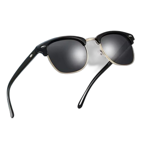 Lunettes de soleil polarisées hommes femmes lunettes de soleil sport à monture rondenoire – Image 8