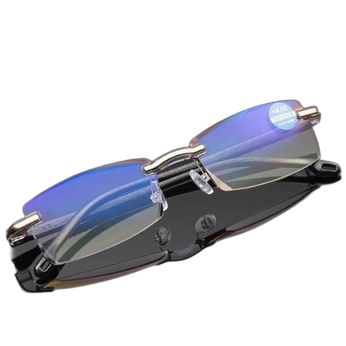 Lunettes à zoom intelligent pour hommes, lunettes transparentes unisexes à réglage automatique de haute qualité, 1 pièce