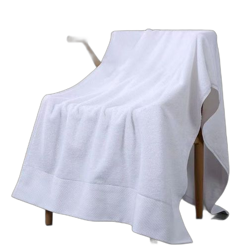 M2teslnn doux serviettes de bain épaisseur coton blanc 1.6mètres
