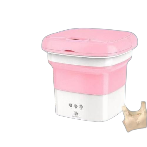 Machine à laver pliante portable sous vêtements chaussettes bébé dortoir machine à laver rose