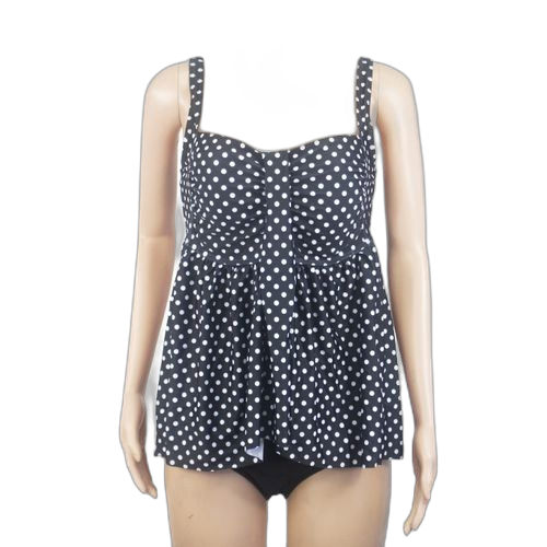 Maillot de bain deux pieces jpolyester noir petit poids