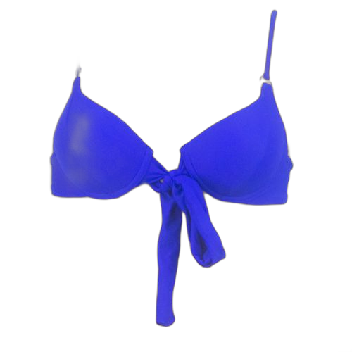 Maillot de bain deux piecespolyester bleu bic