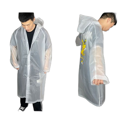 Manteau de pluie à capuche unisexe rose