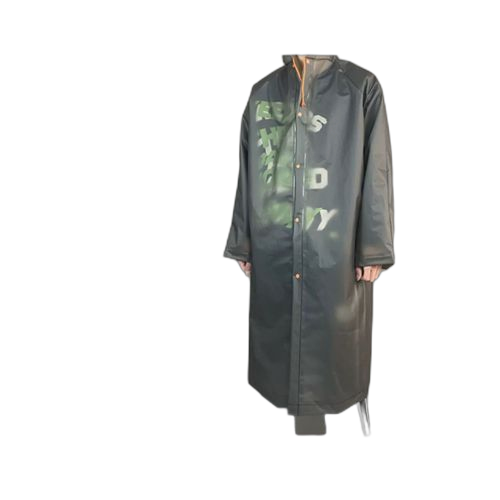 Manteau de pluie à capuche unisexegris