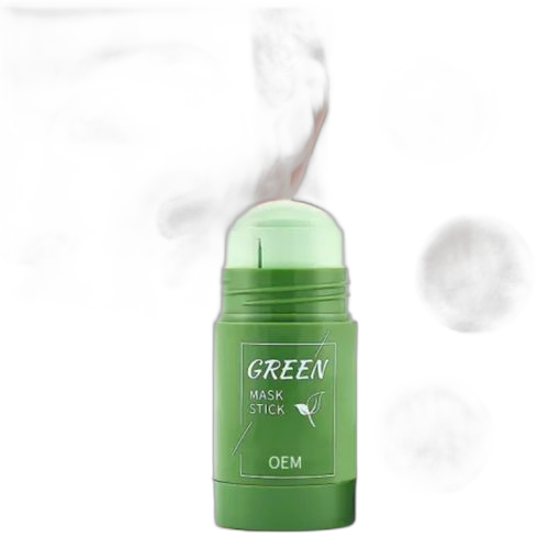 Masque a thé vert nettoyant, bâton d'argile purifiante, anti acné