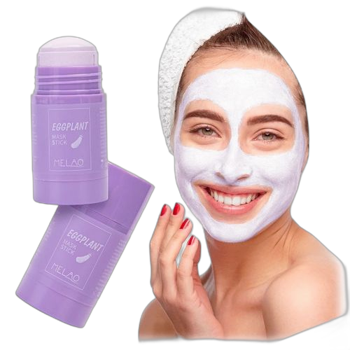 Masque violet néttoyant, bâton d'argile purifiante, anti acné