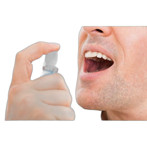 Menthe spray d'haleine fraiche zéro dégré vert/blanc