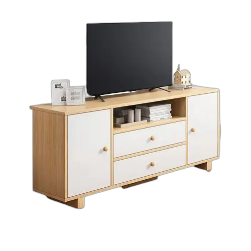 Meuble tv moderne avec portes et tiroirs de rangement compartimentée pour le salon , couloir et chambre console tv table tv