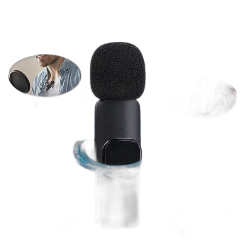 Micro cravate sans fil condensateur omnidirectionnel avec port jack 3,5mm