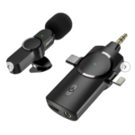 Microphone cravate lavalier pour smartphone, enregistrement vidéo youtube live stream ap031 3in1