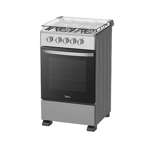 Midea cuisiniere 4 feux 50x554g082s gris 12 mois