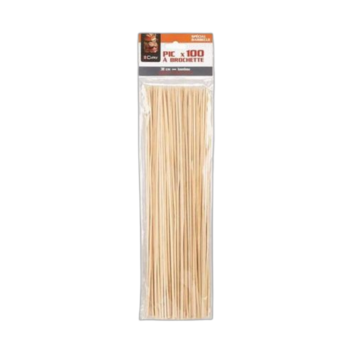 Mini brochettes pour barbecue en bois